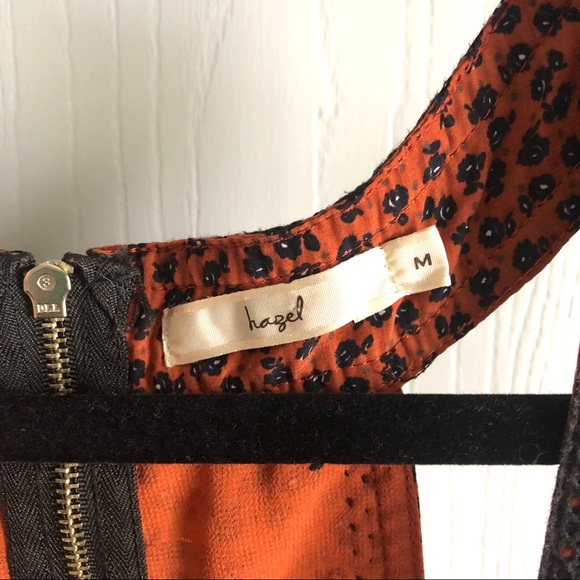 ❤️3 for $10!❤️ Flowy Dark Orange Floral Bead Top - Picture 4 of 8